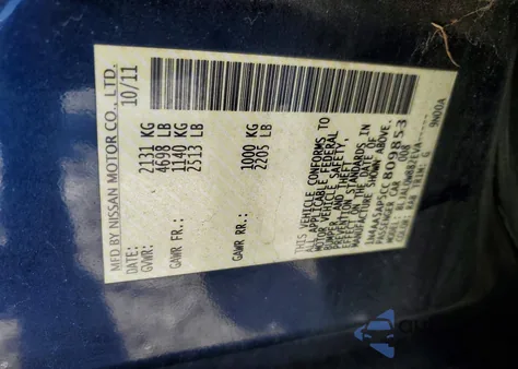 2012 Nissan Maxima S из США, поврежденный, VIN 1N4AA5AP5CC809853